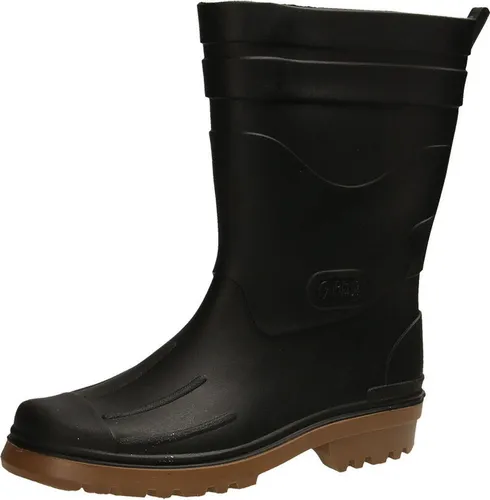 Bockstiegel Herren Gummistiefel Dirk - Schwarz - Größe 48 - Robuste Herren Gummistiefel 'Dirk' aus hochwertigem PVC mit rutschfester Sohle und Anziehlasche. Ideal für Garten, Festival und Outdoor-Aktivitäten.