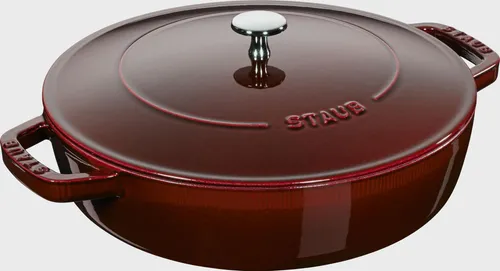 Staub Gusseisen Pfanne 24 cm rot in rot von Staub