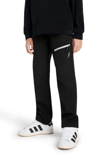 CMP KID Long Pant nero (U901) 116 - Wasserdichte Kinder-Wanderhose - Wanderhosen für Kinder, atmungsaktiv und schützend mit einer Wassersäule von 7000 mm. Ideal für Outdoor-Abenteuer mit elastischem Bund und verstärkten Knien.