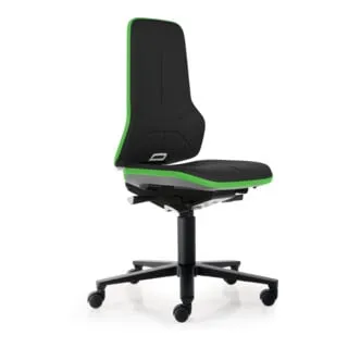 bimos Neon Arbeitsdrehstuhl mit Rollen, Kunstleder, Flexband grün