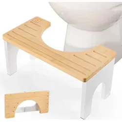BENKSTEIN Bambus-Toilettenhocker - Klappbar & Antirutsch - Bambus-Toilettenhocker, plastikfrei und ergonomisch, fördert eine gesunde Verdauung durch die natürliche Haltung und bietet dank der Antirutsch-Funktion sicheren Halt.