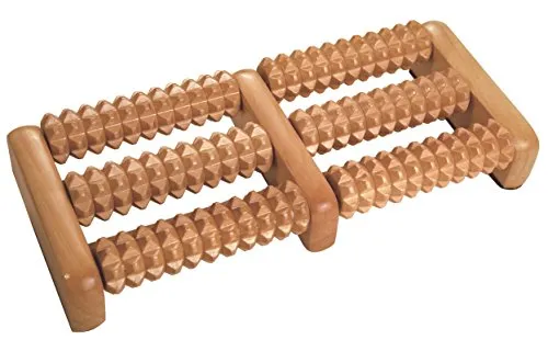 Croll & Denecke Fußroller, aus Holz, 2 x 3 Rollen