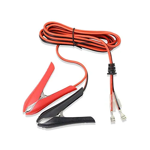GELRHONR Batterie Krokodilklemmen mit kable 1.8M,18AWG 12V 24V Autobatterie Clip Verlängerungskabel mit Quick Splice Crimp Lock Terminal