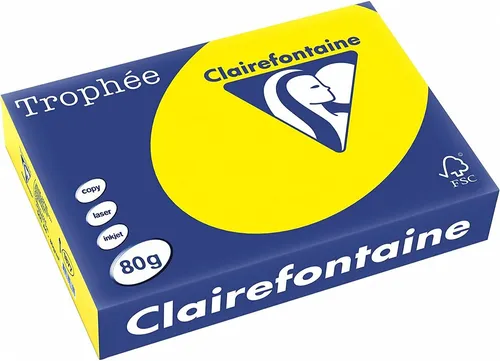 Kopierpapier Trophee A4 80g in gelb von Clairalfa