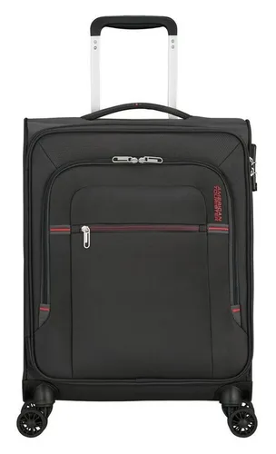 American Tourister® Weichgepäck-Trolley Crosstrack, 4 Rollen - Weichschalenkoffer, ideal als Handgepäck mit TSA-Zahlenschloss und leisen Rollen für entspanntes Reisen. Geräumiges Hauptfach mit Kompressionsriemen für optimale Gepäckorganisation.