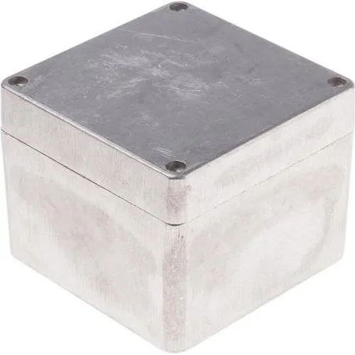 RS PRO Gehäuse Aluminium natur 100x100x81mm (Gehäuse) (7608935)