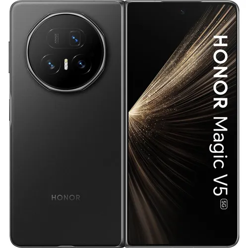 HONOR Magic V5 512 GB Black Dual SIM Smartphone - Erleben Sie 5G Geschwindigkeit mit 12 GB RAM und 512 GB Speicher, ideal für Multitasking und Gaming.