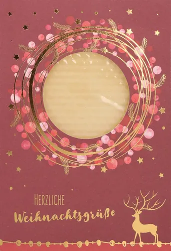 Herzliche Weihnachtsgrüße | Grußkarte | Deutsch | Postkartenbuch, -satz | 2022