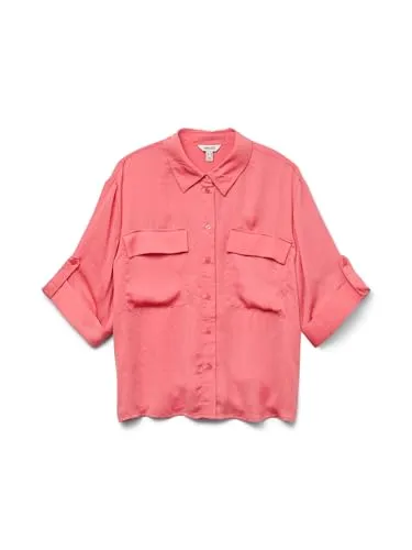 Vero Moda Kurzarmbluse VMFABIANA 3/4 SHIRT VMA NOOS, Tea Rose - Blusenshirt in modischem Tea Rose mit 3/4-Ärmeln. Pflegeleichtes Material für den täglichen Komfort und entspannte Passform.