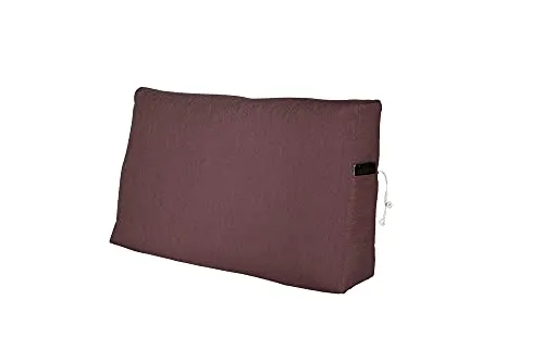Rückenkissen Lesen Palettenkissen Kopfkissen RückenstützeTasche Pocket Euro Paletten Palettenauflage Sofa Nackenstütze Keilkissen Polstermöbel Schlafzimmer Garten MH-UQ-02 Weinrot 80x45x10/20 cm
