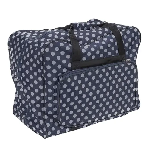 Unbekannt Nähmaschinen Tasche XL (blau/weiß gepunktet)