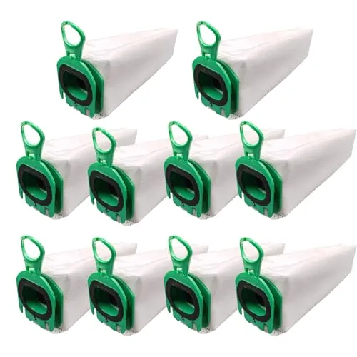 Rediboom 10 Stück Staubsaugerbeutel Kompatibel mit Vorwerk Kobold VB100 FP100 VB 100 FP 100, Beutel Filtertüten für Kobold VB100 Akku-Staubsauger