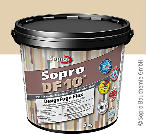 Sopro DF 10 Fliesen 5 kg Design Fuge Fugenmasse Fugenmörtel 1 bis 10mm bahamabeige 34