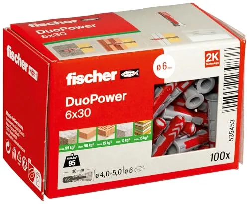 fischer DuoPower 6 x 30 Universaldübel von Fischer