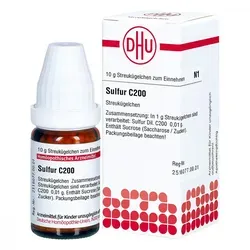 Sulfur C200 Globuli
