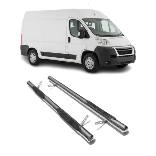 Edelstahl Trittbretter Schwellerrohre für Fiat Ducato 2006-2014 L2 Mitte