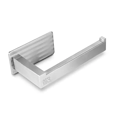 Toilettenpapierhalter ohne Bohren aus Rostfreiem Edelstahl - Selbstklebender Klopapierhalter für WC und Badezimmer