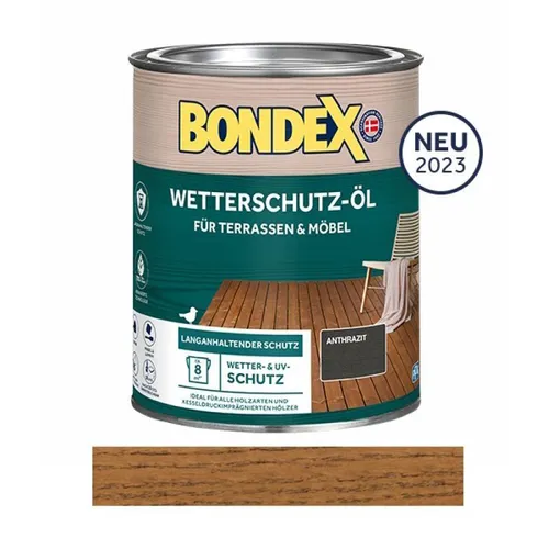 Bondex Wetterschutz-Öl braun 2,5L - Hartholzöl für optimale Pflege - Holzöle für außen, schützt Garten- und Teakmöbel vor Witterungseinflüssen und sorgt für langanhaltende Schönheit.