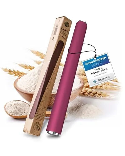 TreeBox Profi Teigrolle aus Silikon und Edelstahl von TreeBox