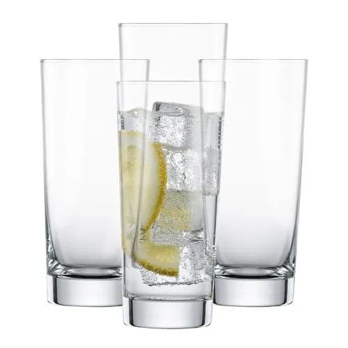 SCHOTT ZWIESEL Longdrinkglas Bar Special (4er-Set), geradliniges Trinkglas für Longdrinks, spülmaschinenfeste Tritan-Kristallgläser, Made in Germany (Art.-Nr. 123639)