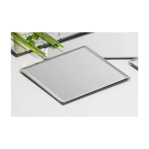 Spiegelplatte, Dekospiegel, Tischspiegel 18x18cm quadratisch Glas Sandra Rich