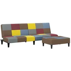 vidaXL Schlafsofa 2-Sitzer mit Fußhocker