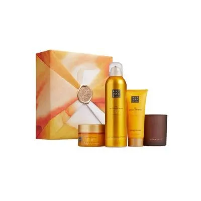 Rituals MEHR SET - The Ritual of Mehr, Kerze & Körperpflege - Duschlotionen & Duschgels, luxuriöses Multipack mit erfrischendem Duft von Orange für ein revitalisierendes Duscherlebnis.