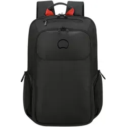 Delsey Parvis Plus 2-cpt Rucksack Schwarz XS - Stylischer und wasserabweisender Rucksack für Laptops bis 13,3