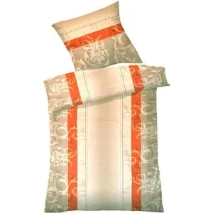 Dyckhoff Bettwäsche Pamela, beige 2-teilig - Bettwäsche-Set aus Weichfrottier, allergikergeeignet und pflegeleicht. Mit Reißverschluss, waschbar bis 60°C und Made in Germany.