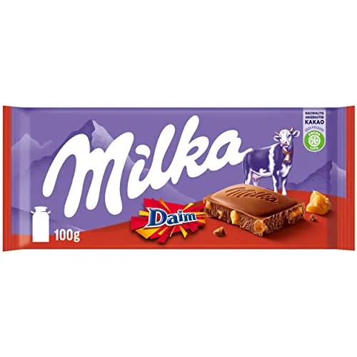 Milka Schokolade Daim, 22er Pack (22 x 100 g)
