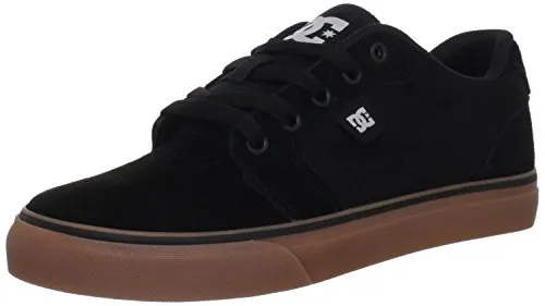 DC Shoes Herren Anvil Sneaker, Black/Gum, 40.5 EU