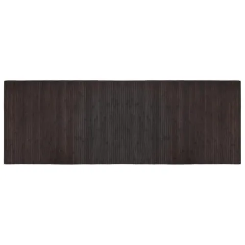 vidaXL Dunkelbrauner Bambusteppich 70x200cm - Teppich aus strapazierfähigem Bambus, rutschfest und ideal für Wohnzimmer oder Flur. Bringt natürliche Eleganz und ist leicht zu reinigen.