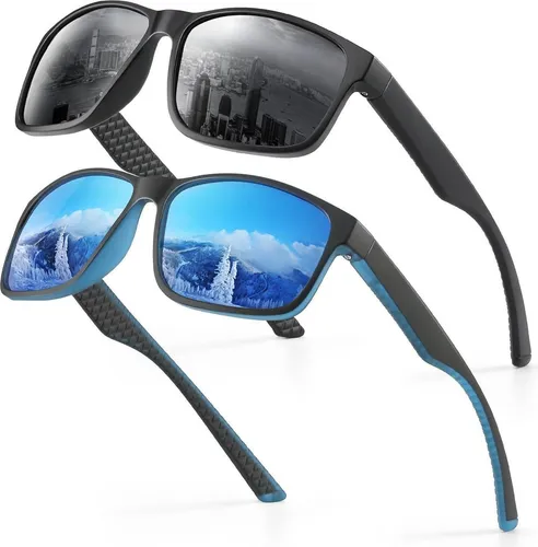 Polarisierte Sport-Sonnenbrille UV400 für Herren und Damen - Moderne und leichte Sonnenbrille mit UV400 Schutz. Ideal für Sport und Freizeitaktivitäten. Der elegante Rahmen sorgt für einen stylischen Look, während die polarisierte Linse Blendeffekte reduziert.