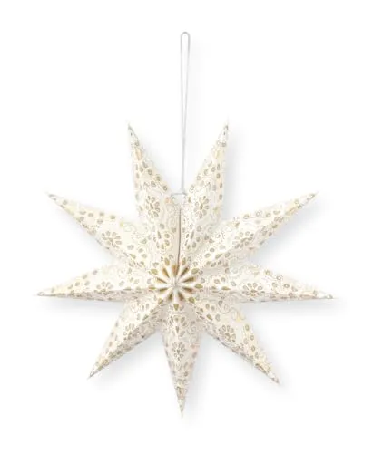 Pip Studio Weihnachtsstern Lampion weiß 60cm in weiß von Pip Studio