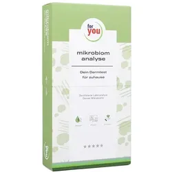 For You Mikrobiom Analyse Darmtest für zuhause - Arzneimittel zur Analyse der Darmflora, erkennt 74 Bakterien und 9 Bakterienstämme für Ihre Gesundheit und Wohlbefinden.