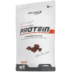 Best Body Nutrition Gourmet Premium Pro - 1000g Joghurt-Lemon - Sportnahrung mit 4 Komponenten Protein für optimale Muskelversorgung, aspartamfrei und ideal für Fitness-Enthusiasten. Inklusive praktischem Dosierlöffel.