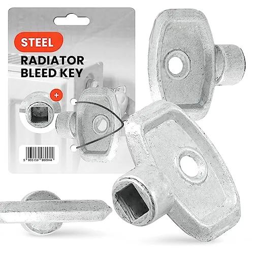 Entlüftungsschlüssel Universal 5 mm Stahl Aller Heizungen Schlüssel zum Entlüften Heizkörper Schlüssel Universalschlüssel Einfache Entlüftung Innenvierkant Schlüssel