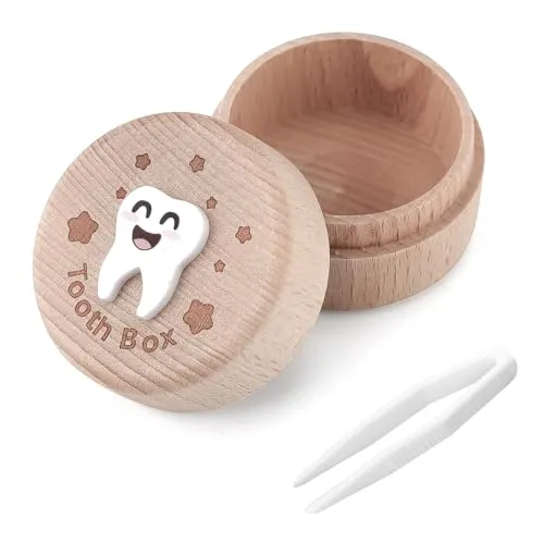 LILELIG Zahndose Milchzähne Jungen, Zahndose Milchzähne Mädchen, Milchzahndose, Kommt mit Clip, Milchzahnbox Geeignet für Jungen und Mädchen Kindergeburtstag Geschenk, Gedenken Sie Ihren Ersten Zahn