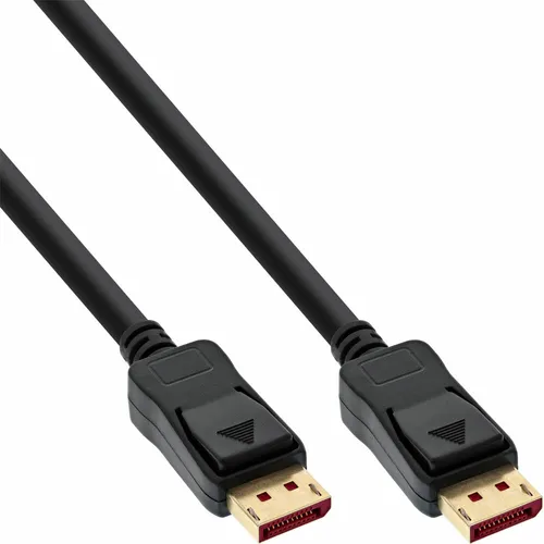 InLine® DisplayPort 1.4 Kabel 8K4K vergoldet schwarz 1,0m