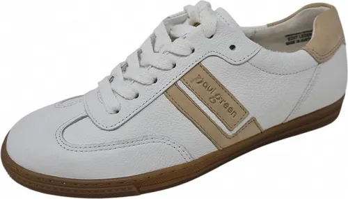 Paul Green Leder Sneaker braun|weiß 39 EU - Sneaker aus hochwertigem Leder in Braun und Weiß, ideal für den Freizeitlook. Mit bequemer Schnürung und 2 cm Blockabsatz für optimalen Tragekomfort.