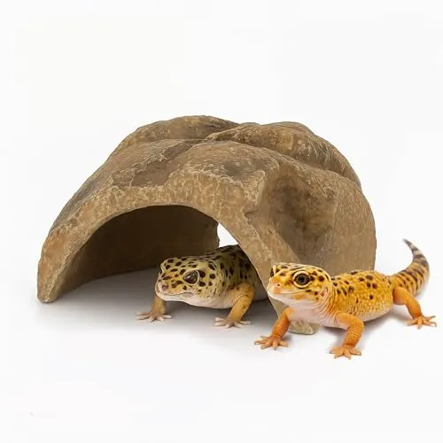 XL-Höhle Reptile Hide Cave - Naturterrarium für Frösche, Eidechsen, Schlangen und Amphibien | Realistische Höhle-Versteck für exotische Tiere