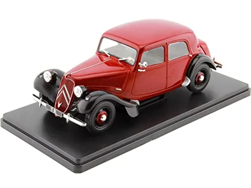 White Box 1:24 Citroen Traction Avant 11BL 1952 - dunkelrot/blau - Modellbau Auto im Maßstab 1:24, detailgetreu und ideal für Sammler und Liebhaber klassischer Fahrzeuge.