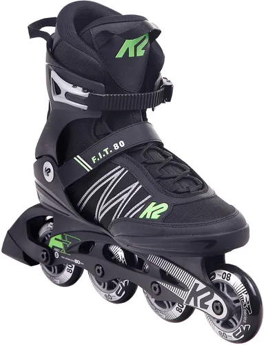 K2 F.I.T. 80 Inline Skate black/green von K2