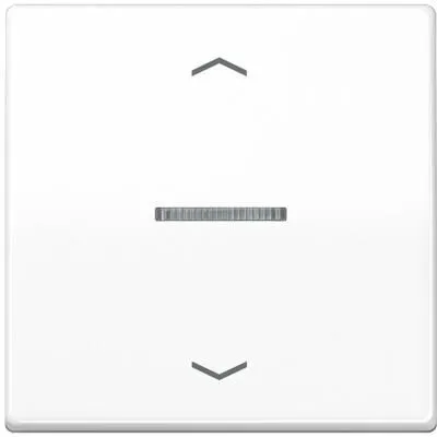 Jung BTAS17101PWW JUNG HOME Taster 1-fach mit Pfeilsymbolen - Smart Home Taster für die moderne Gebäudeautomation, drahtlos steuerbar via Bluetooth® und kompatibel mit Google Assistant und Amazon Alexa. Flexibel einsetzbar für Licht, Jalousien und mehr.
