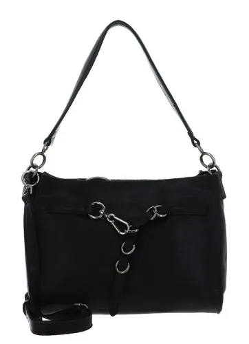 FREDsBRUDER Schultertasche Handbag aus echtem Leder in schwarz von FREDsBRUDER