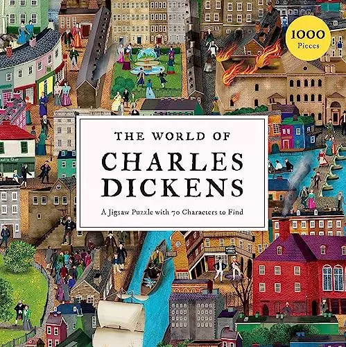 The World of Charles Dickens - 1000-teiliges Puzzle, erleben Sie die legendären Geschichten und Charaktere aus Dickens' London