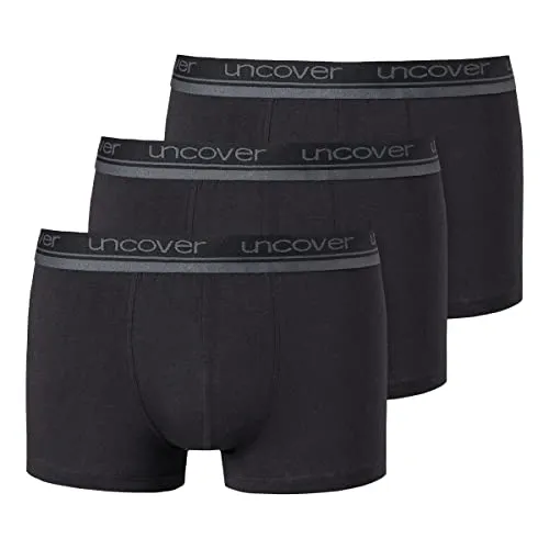 Schiesser Retro Boxer 3-Pack 'Cotton Stretch' 3XL - Schwarz - Herrenunterhosen aus 95% Baumwolle und 5% Elasthan für optimalen Komfort und perfekte Passform. Maschinenwaschbar und unifarben, ideal für den täglichen Gebrauch.