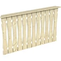 Brüstung Balkonschalung SKAN HOLZ Nice Gr.2 natur - Gartenhäuser: Hochwertige Holz-Balkonschalung, ideal für eine ansprechende und natürliche Optik auf Ihrem Balkon.