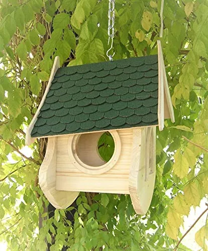 Manufaktur Martinshof Vogelhaus Liselle grün, H: 41,00 cm, B: 36,00 cm T: 21,00 cm Futterhaus, Futterplatz