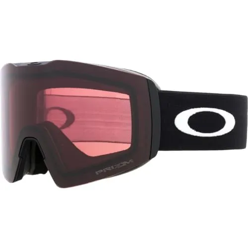 Oakley Fall Line L OO7099-54 Schneebrille mit mattschwarzem Riemen/Prizm Snow Granat Lenses